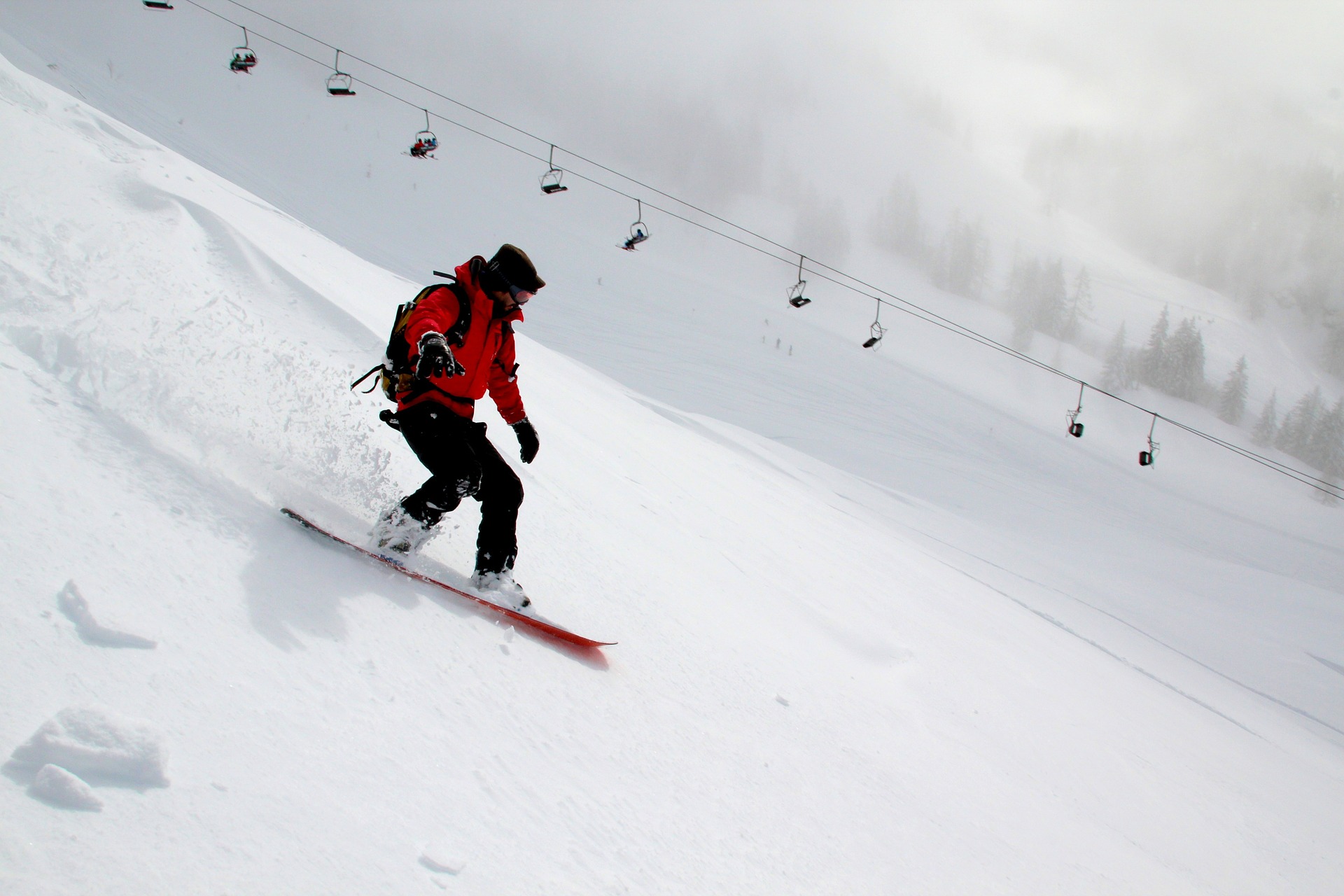 person snowboarding