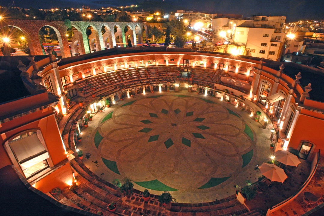 quinta real bullfighting ring hotel mexico