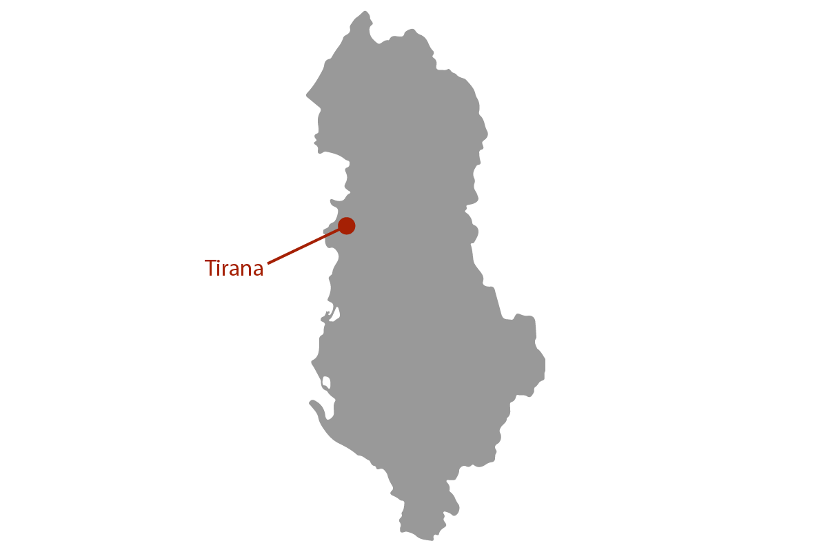 Albania Travel Insurance Map