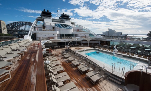 pool deck on cruise ship