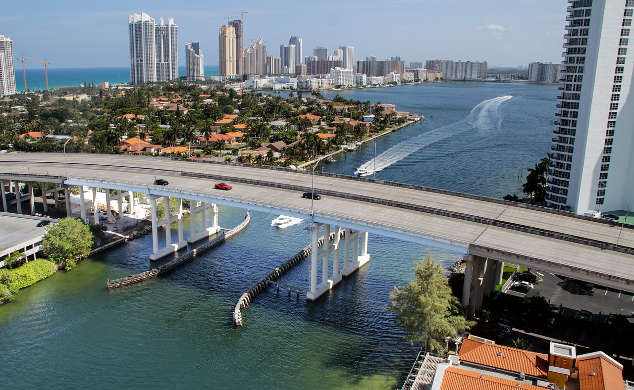 Miami beach skyline