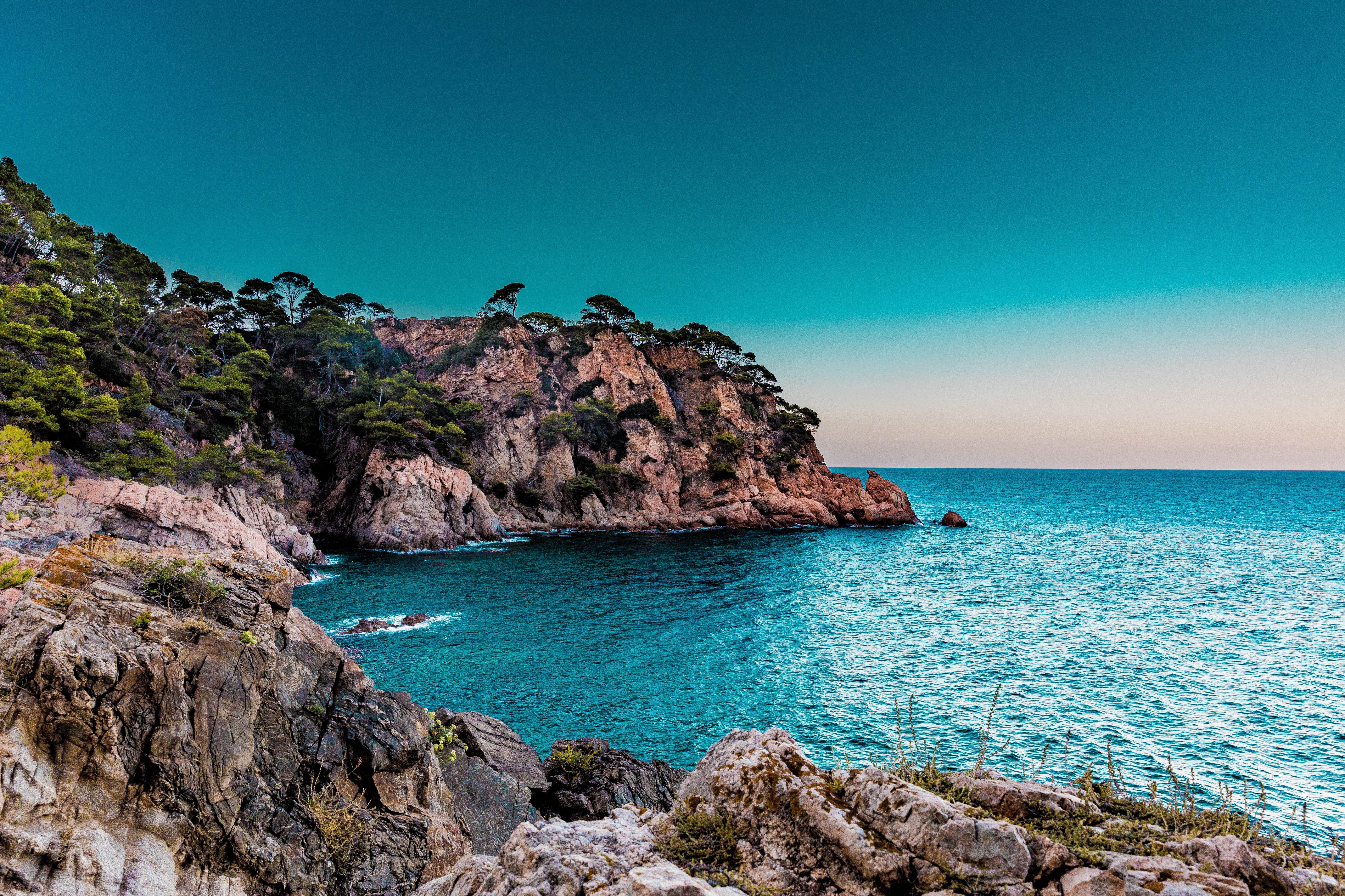cliffside beach in marbella spain